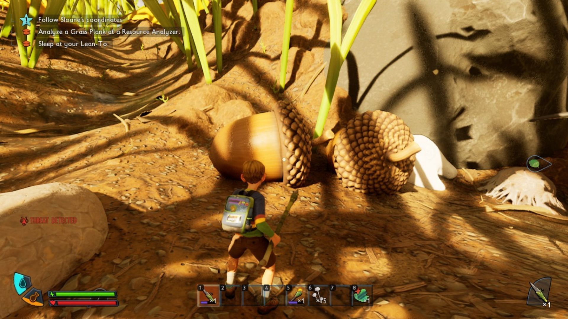 Beware of the spider near these Acorns (Image via Obsidian Entertainment)